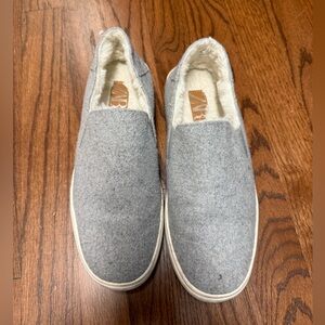Zara Light Gray Slip-On Shoes